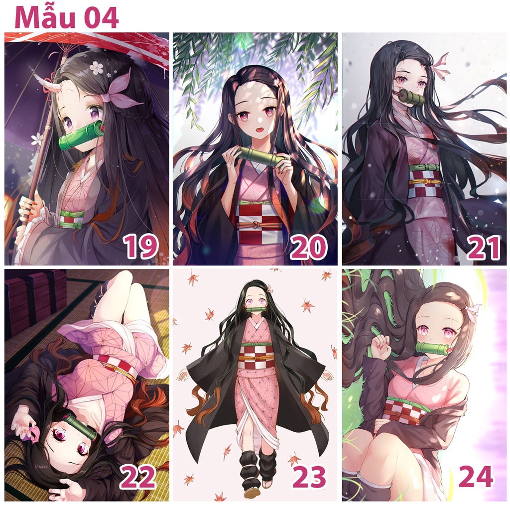 Poster/ Tranh dán tường anime Kimetsu No Yaiba nhân vật Kamado Nezuko
