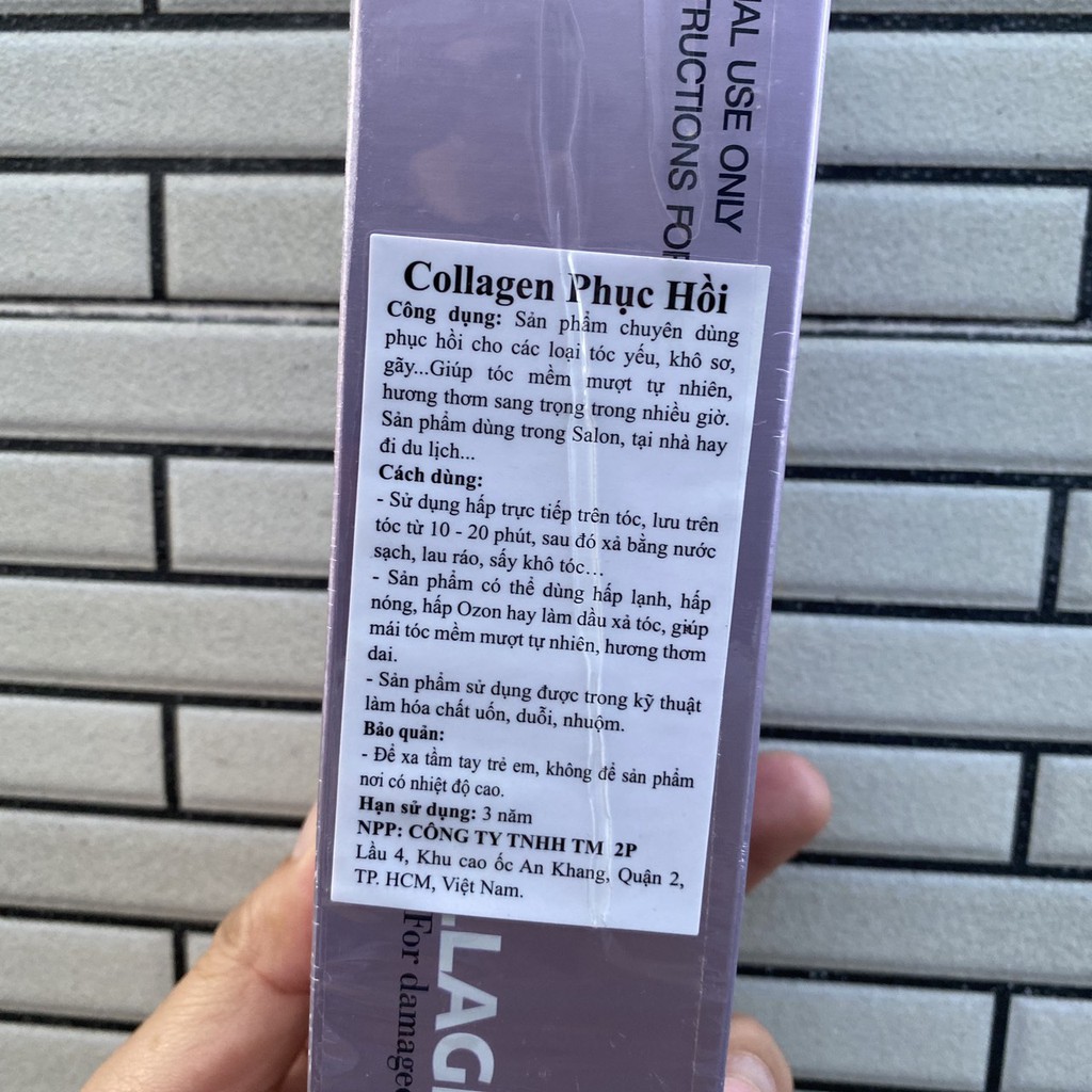 Dầu hấp phục hồi tóc hư tổn Collagen For damaged hair 260ml