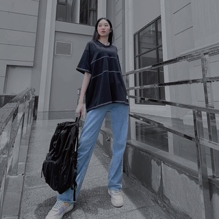 Áo Phông Form Rộng Thun Cotton Oversize Esential XFIRE Cổ Tròn Nam Nữ Chỉ Nổi Màu Đen In Nổi Big Size AT-OLECOT-D622