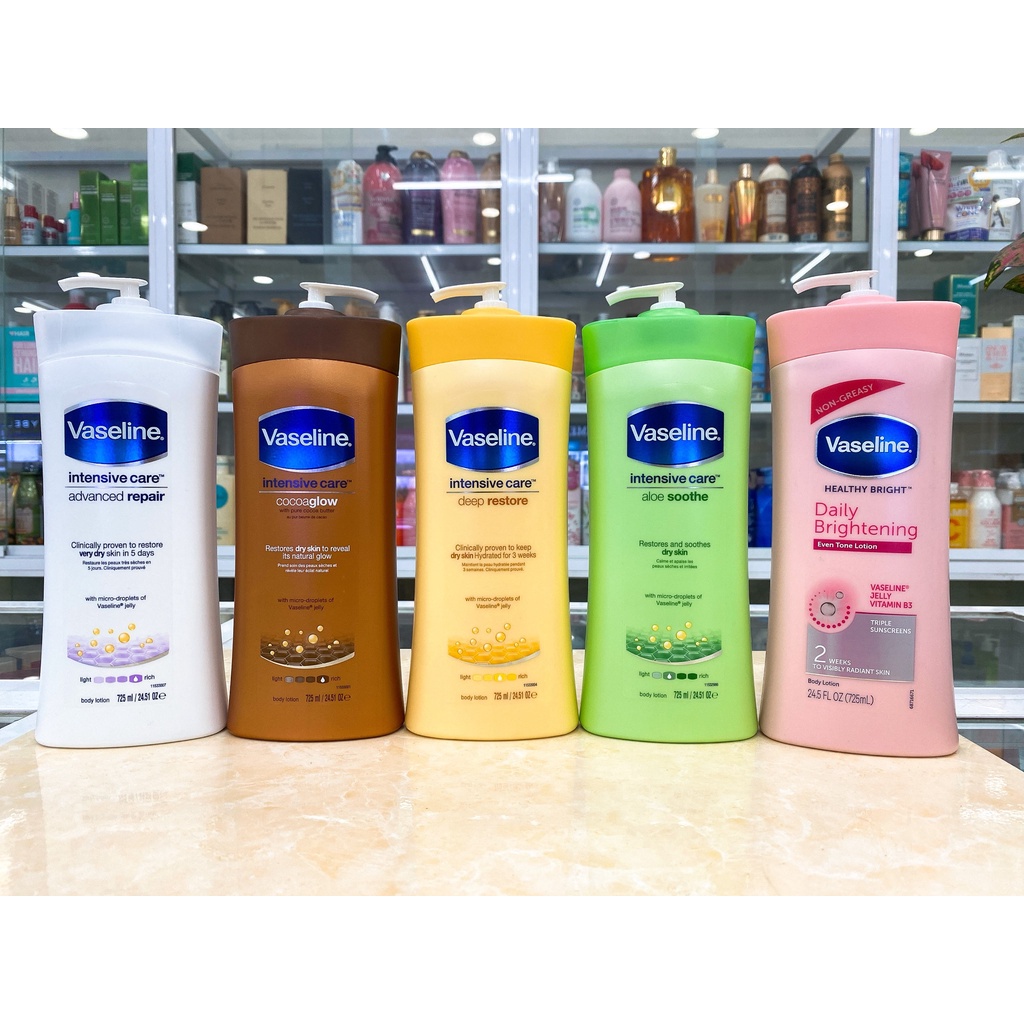 Sữa Dưỡng Thể Vaseline Siêu Dưỡng Ẩm Chính Hãng Mỹ 725ml