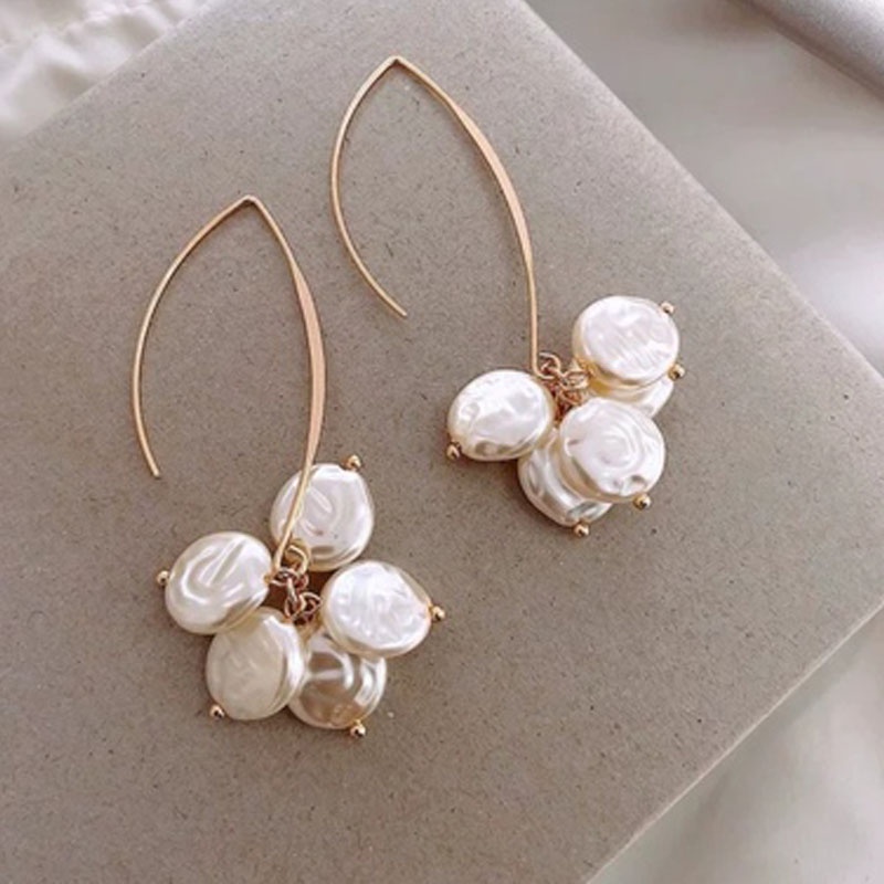 Bông Tai Dáng Dài Đính Vỏ Sò Thời Trang Hàn Quốc 2022