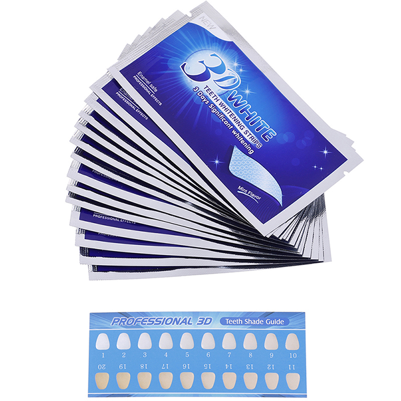 Miếng dán làm trắng răng 3D tiện dụng White 1 hour làm răng trắng sáng chắc khỏe chất