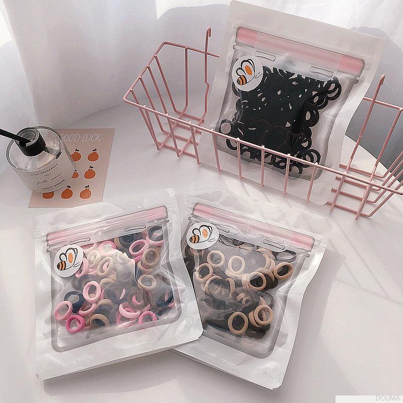 Dây buộc tóc cao su co giãn màu sắc ngọt ngào xinh xắn cho bé gái