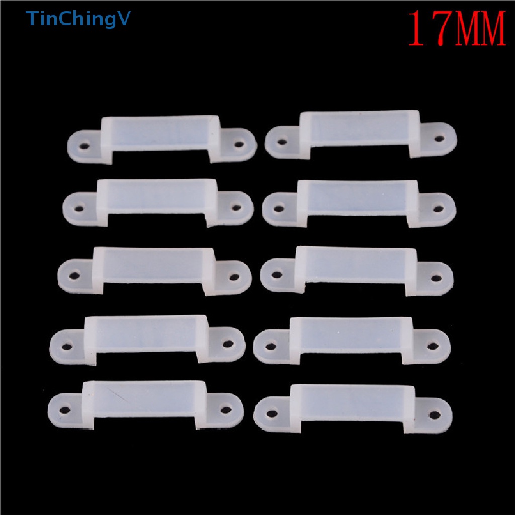 Bộ 10 Kẹp Silicon Cố Định Dải Đèn LED RGB 10 / 14 / 17mm