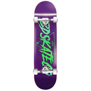 Ván trượt chuyên nghiệp châu âu - bdskateco scrip logo purple custom complete 8.0