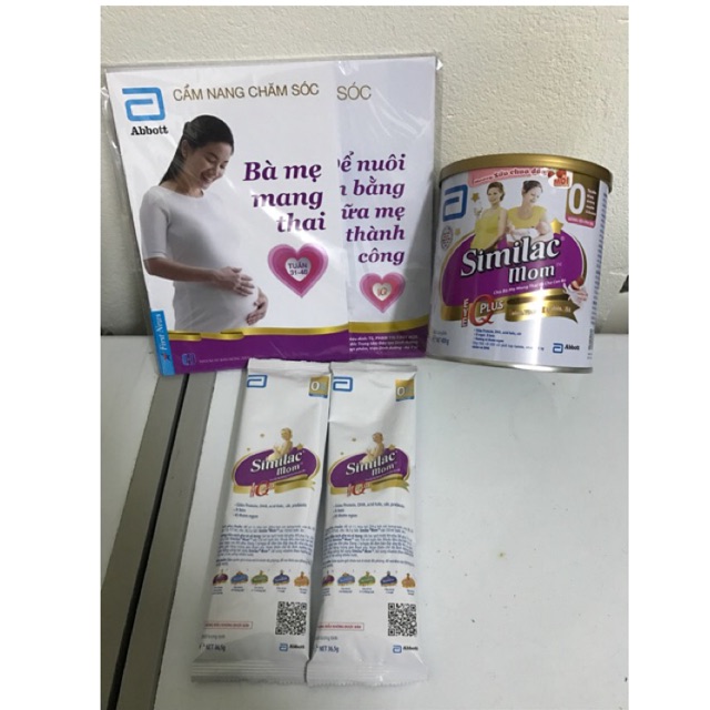 💥VANI+SỮA CHUA DÂU💥 (TẶNG 2 GÓI 36,5G/G+ 1 CẨM NANG) SIMILAC MOM 400G
