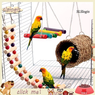 Set 3 đồ chơi thang dây treo lồng chim vẹt/sóc/chuột hamster