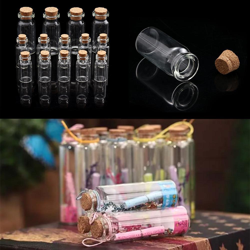 Set 10 Lọ Thủy Tinh Rỗng Đựng Điều Ước Có Nút Bần