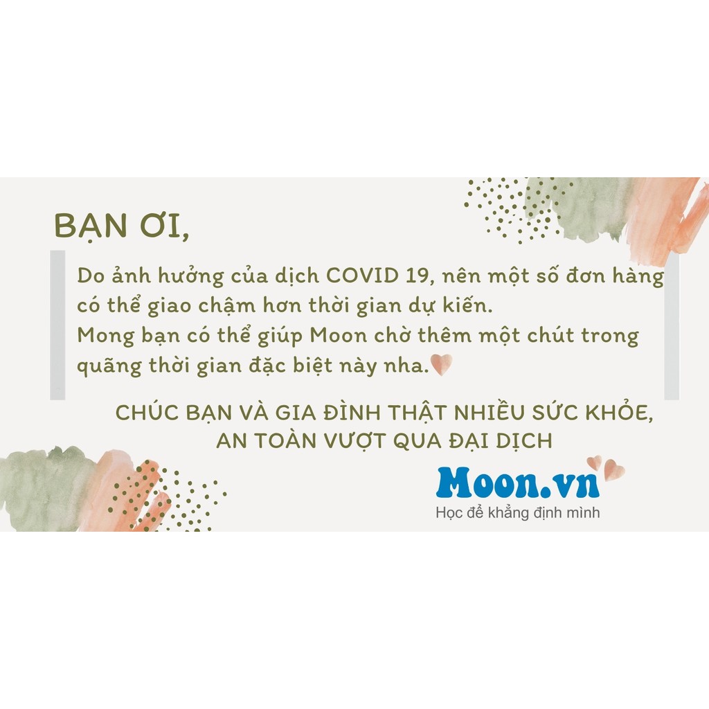 [Mã LIFEB04ALL giảm 10% tối đa 15K đơn 0Đ] Bookmark Moon dễ thương chủ đề luyện thi THPTQG 2022