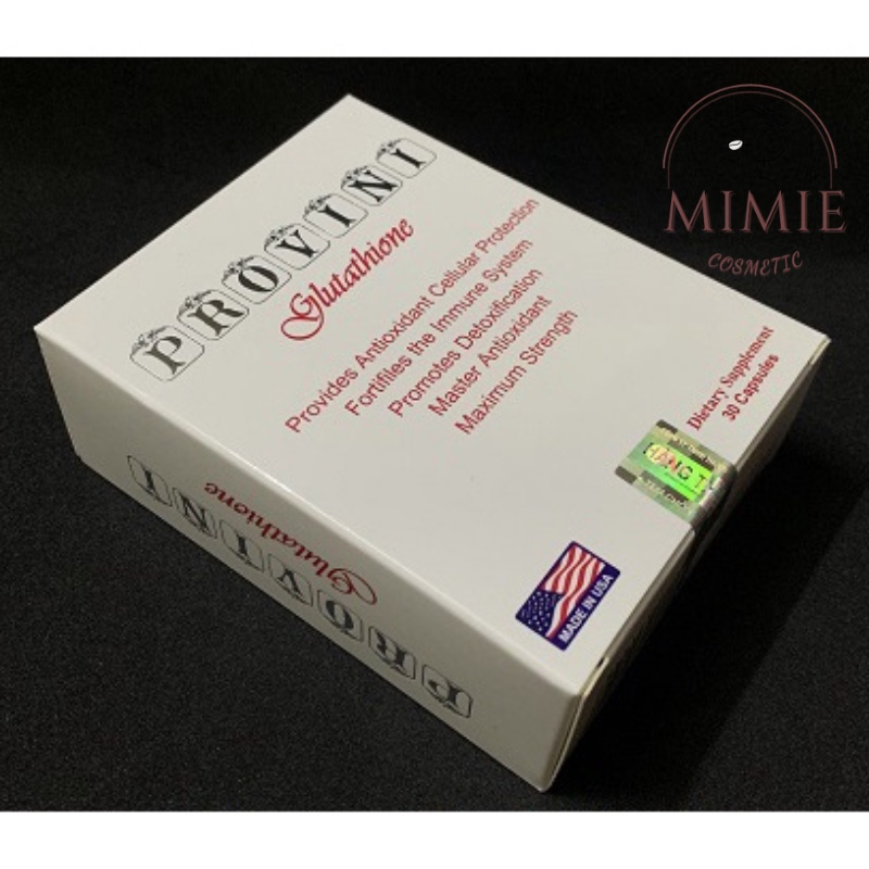 [CHÍNH HÃNG] VIÊN UỐNG PROVINI GLUTATHION 500MG TRẮNG DA, MỜ THÂM NÁM, GIẢI ĐỘC GAN XUẤT XỨ USA HỘP 30 VIÊN