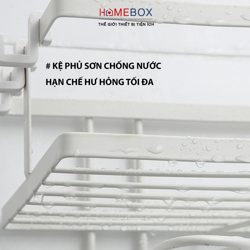 Kệ nhà vệ sinh Toilet thông minh, kệ bồn cầu, nhà tắm có sơn tĩnh điện - Thép chống gỉ, Không cần khoan vít