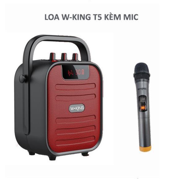 LOA HÁT KARAOKE W-KING T5 MINI-LOA BLUETOOTH KARAOKE XÁCH TAY NHỎ GỌN|CÓ MICRO, ĐIỀU KHIỂN ĐI KÈM