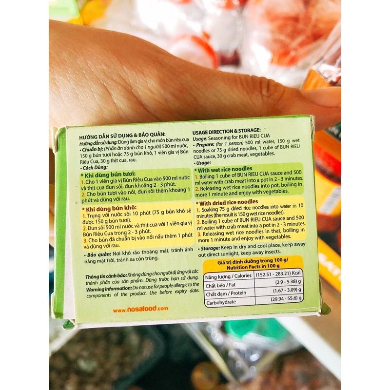 Gia vị nấu bún riêu cua