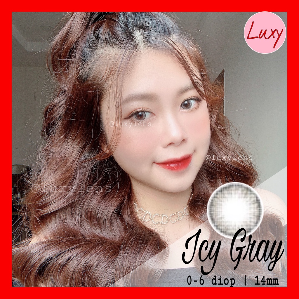 [Ảnh Thật] Lens Icy Gray 0 - 6 Độ Lens Hàn Nhập Khẩu Chính Hãng - LUXY LENS