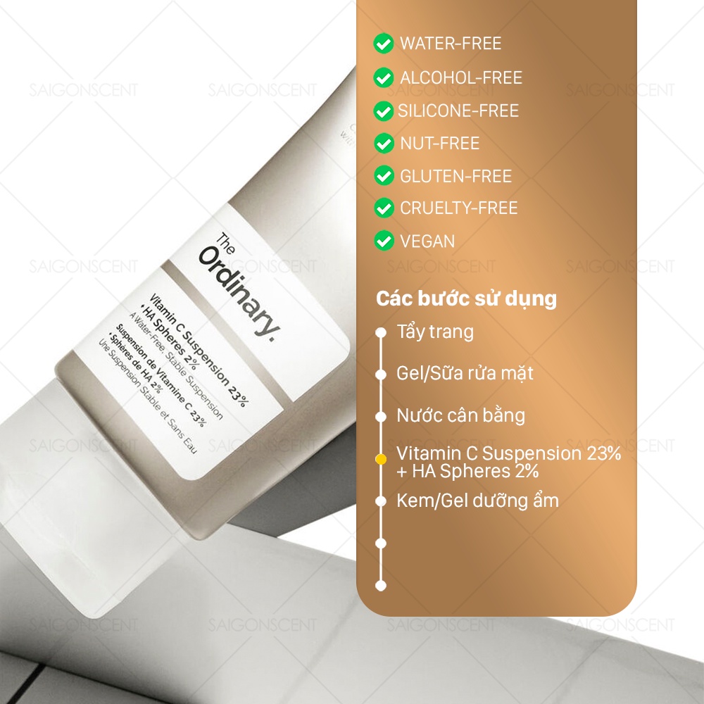 Kem dưỡng sáng da Vitamin C Suspension 23% + HA Spheres 2%