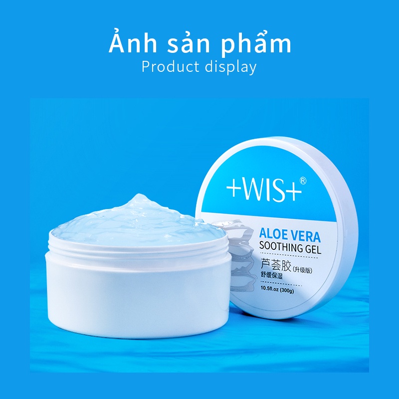 Gel lô hội WIS làm sạch sâu cải thiện da sau đi nắng dưỡng ẩm giảm mẩn đỏ và vết mụn dành cho mọi loại da 300g