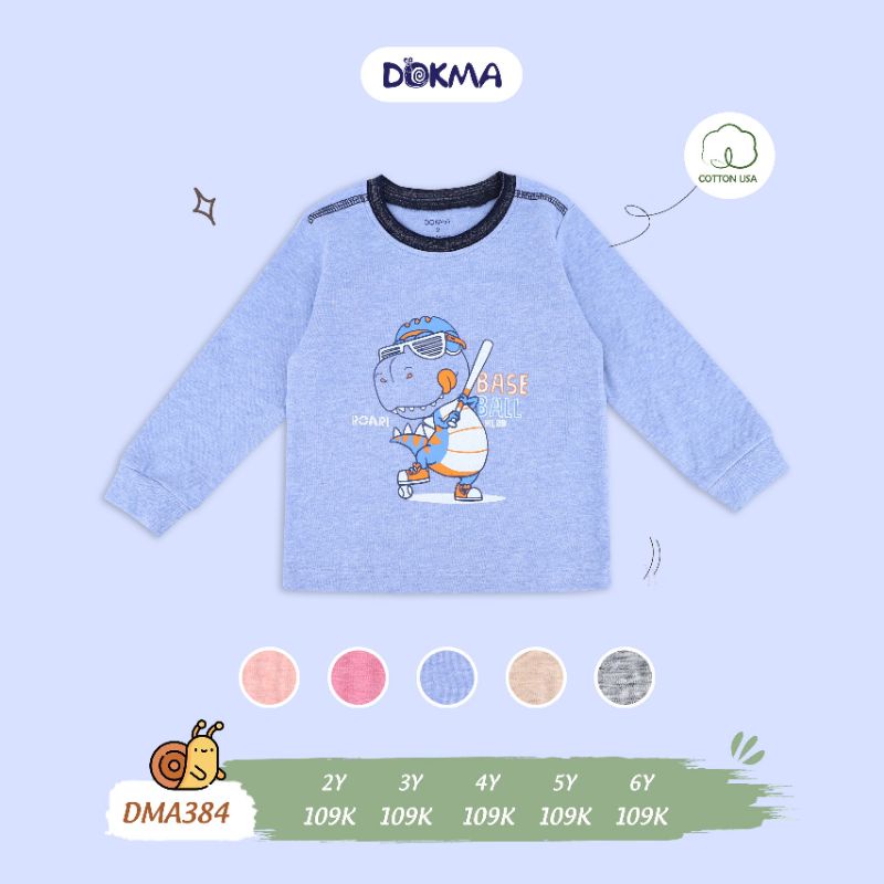 [Dokma] Áo Thu Đông dài tay bé Trai/ bé Gái cao cấp (chất Dày+Đẹp) (2-6T)