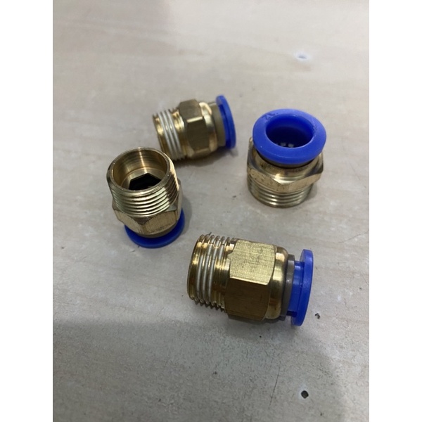 ĐẦU NỐI REN NGOÀI 9.6,13,17,21 Ống hơi khí nén, phung sương 6,8,10,12