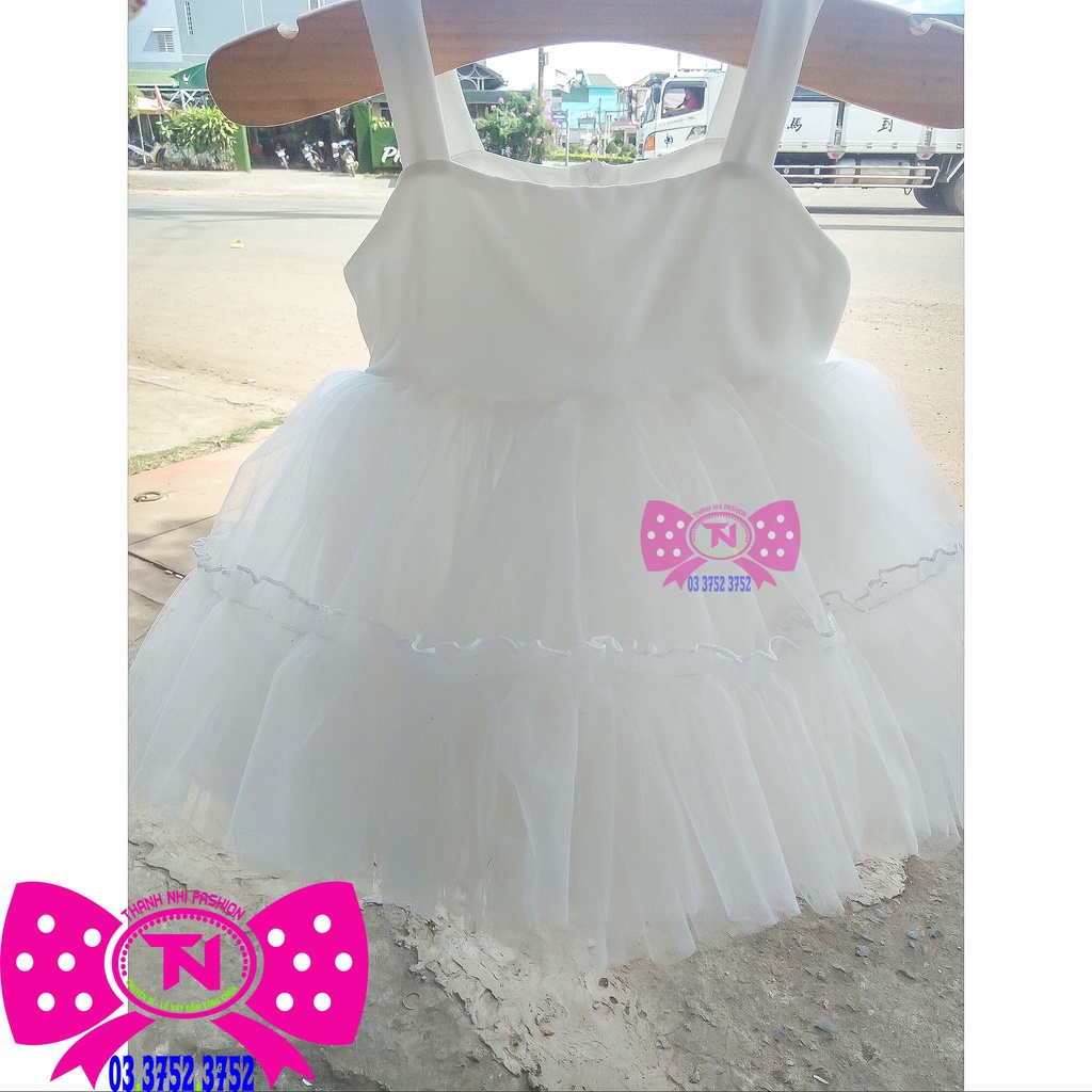 Váy bé gái thun Poly và lưới cao cấp nhiều màu - Váy Công Chúa TN3422004