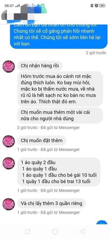 Áo mưa quây Khánh Chi siêu rộng không ngấm