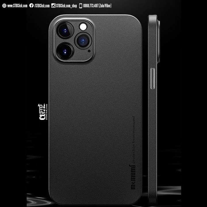 ỐP LƯNG IPHONE 12 PRO MEMUMI MỎNG LỤA CHÍNH HÃNG