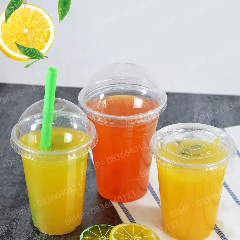 50 Cốc nhựa/ Ly nhựa PE 400ml, 500ml dùng 1 lần.
