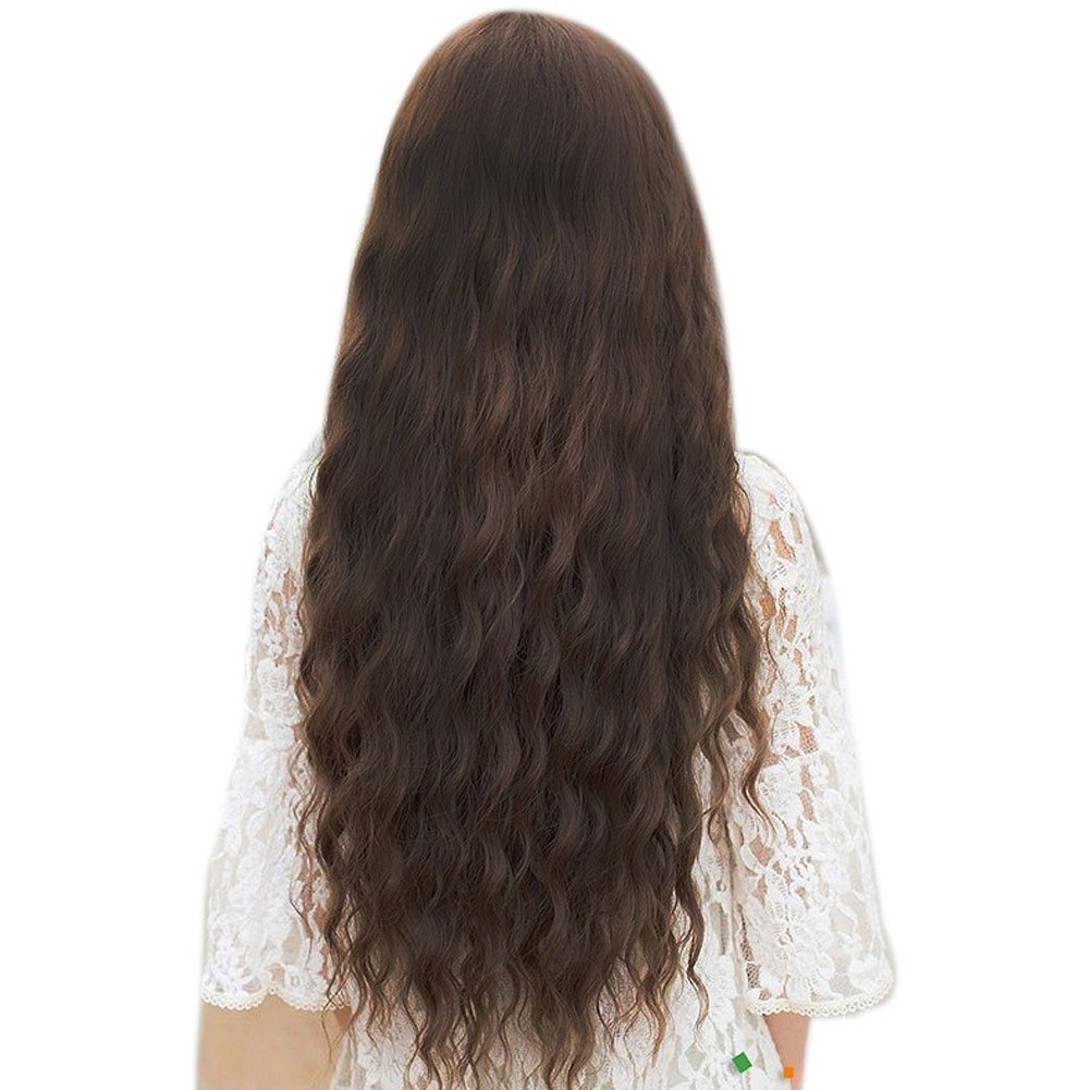 1 bộ tóc giả uốn xoăn sóng nước dài 70 cm