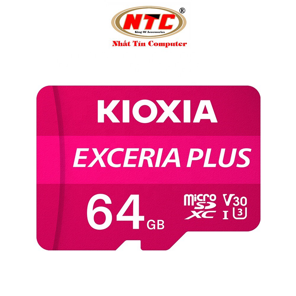 Thẻ nhớ MicroSDXC Kioxia Exceria Plus 64GB U3 4K V30 A1 R100MB/s W65MB/s (Tím)