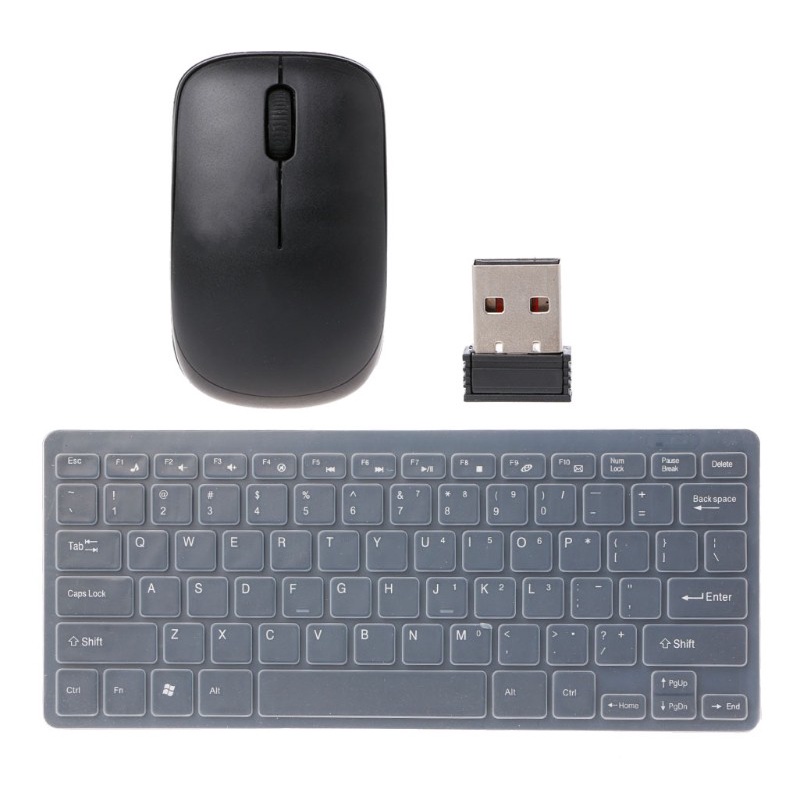 btsg 2.4G Ultra-Slim Wireless Keyboard Mini Optical Mouse Combo For Laptop Desktop PC