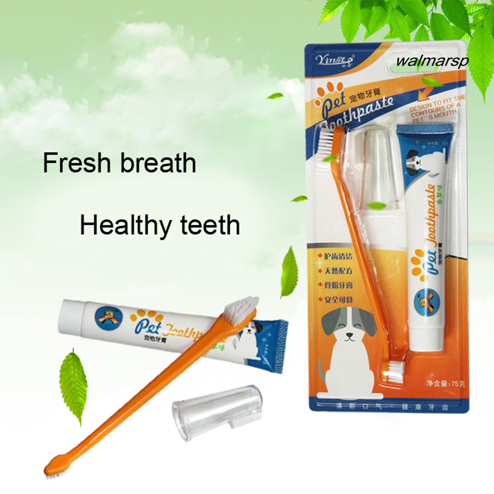 Bộ bàn chải đánh răng và kem đánh răng chăm sóc răng miệng an toàn cho thú cưng
