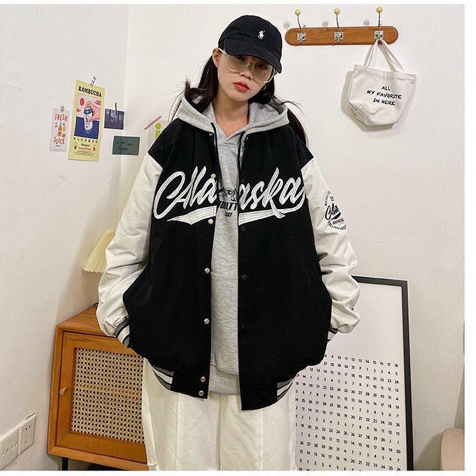 Áo Bomber Jacket Dù 2 Lớp AKASLA Unisex Nam Nữ (Ảnh Thật/Có sẵn)