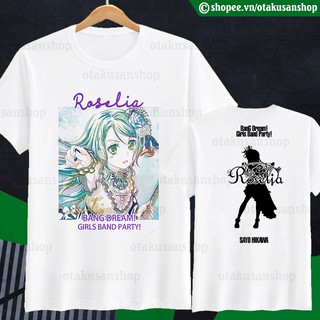 Áo thun Bang Dream! SAYO Roselia ngắn tay