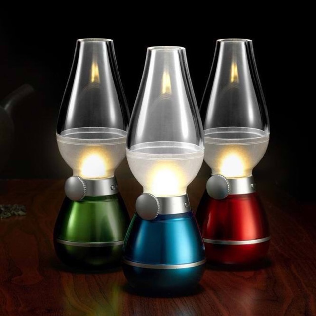 Đèn dầu điện tử cảm biến thổi tắt