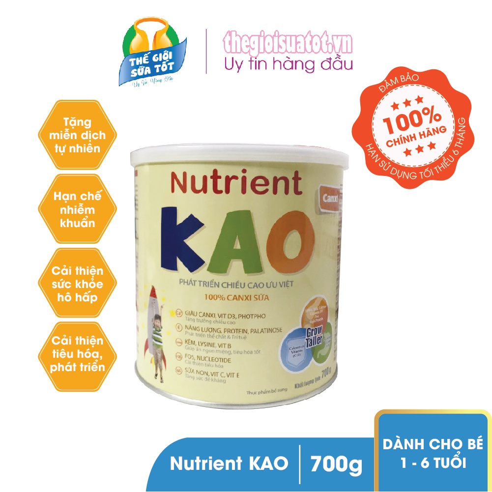Sữa Nutrient Kao Giúp trẻ phát triển thể chất và trí tuệ vượt trội.- 700g | BigBuy360 - bigbuy360.vn