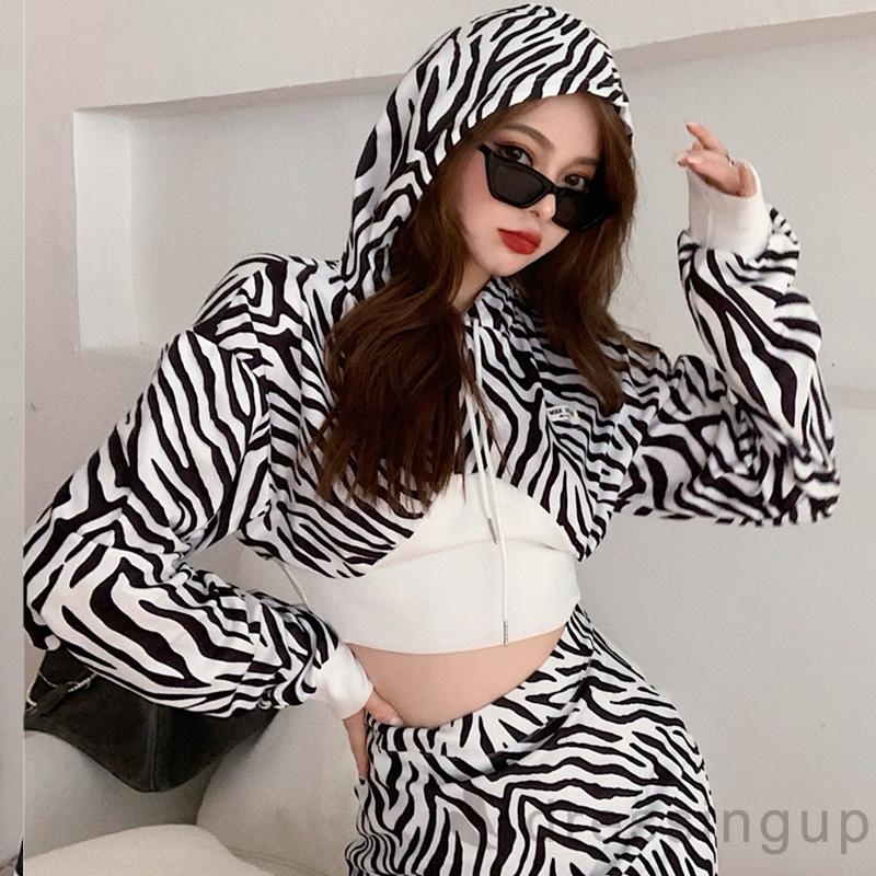 DRE-Women Stylish Long Sleeve Color Block Fashion Hooded Top | BigBuy360 - bigbuy360.vn