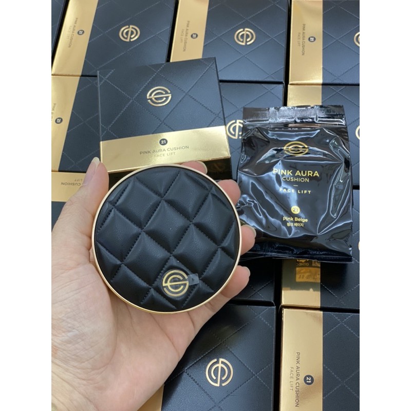Phấn nước DPC Pink Aura Cushion phiên bản vỏ da limited | BigBuy360 - bigbuy360.vn