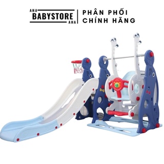 Cầu trượt trẻ em trong gia đình đa chức năng kèm xích đu hình hải cẩu 9BABY