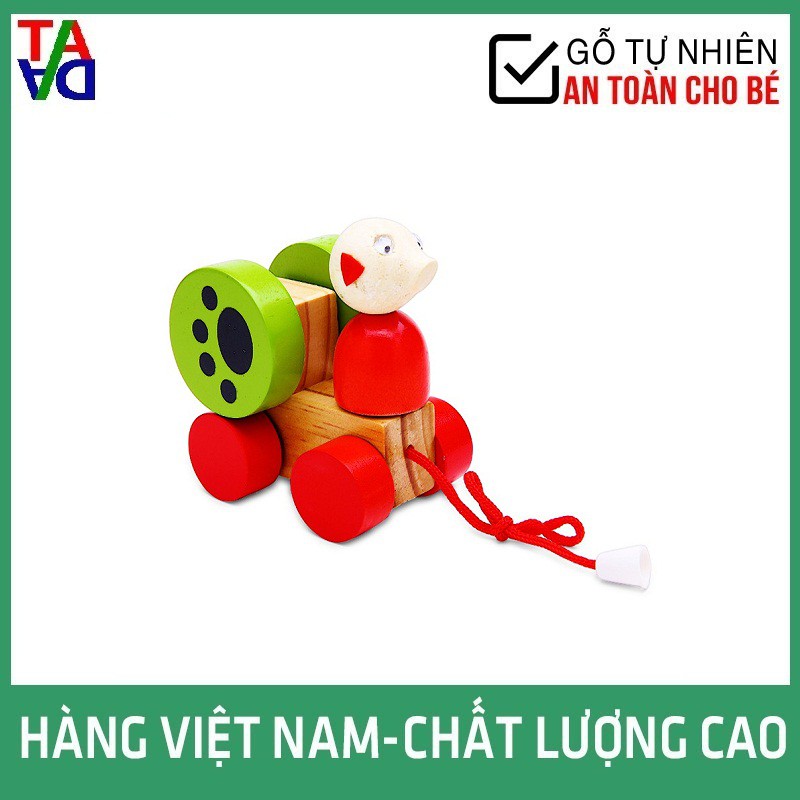 Đồ Chơi Gỗ VNXK Hợp Chuẩn, An Toàn Cho Bé - Các Con Kéo Dây Có Khớp