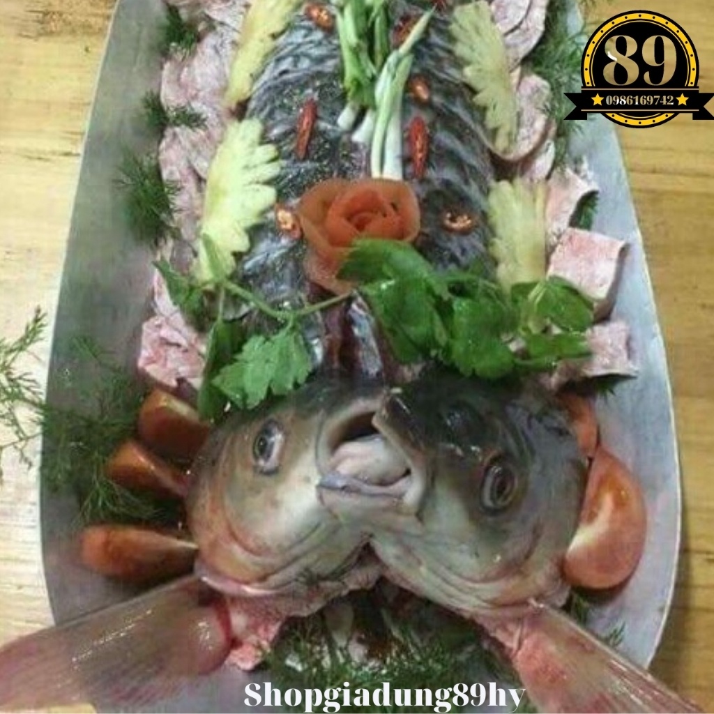 Nồi lẩu khay lẩu cá chép om dưa lẩu cá, nồi lẩu cá chép, khay lẩu nhôm trắng nguyên chất