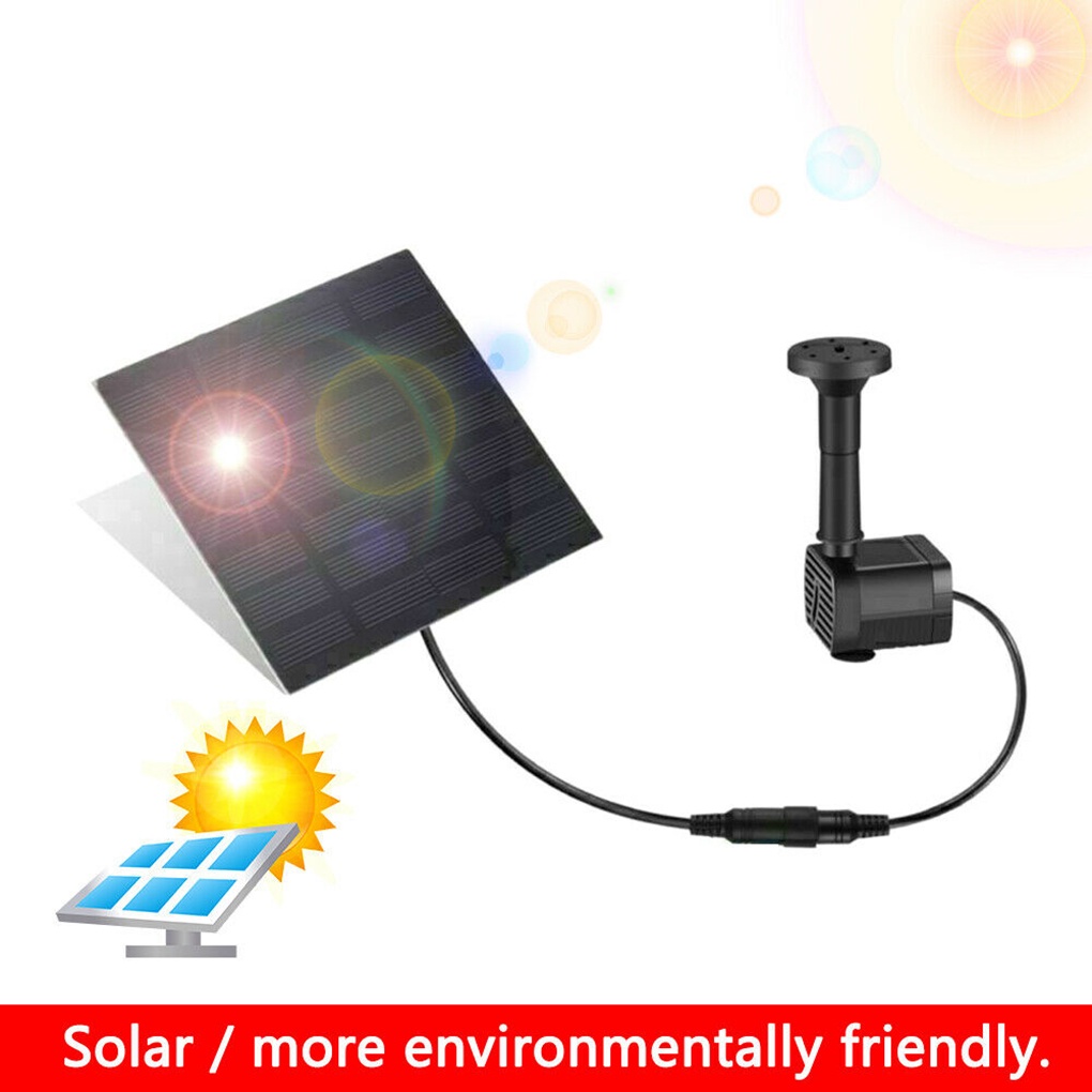 [CHOO] Solar Panel Powered Water Pump Garden Lawn Pool Pond Fish Aquarium Fountain Courtyards 180L/H