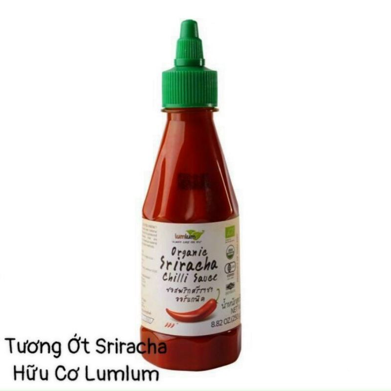 Tương ớt Sriracha hữu cơ LumLum - Organic Sweet Chilli Sauce/ Sốt ớt chua ngọt/ Sốt ớt giấm dứa/ Sốt me/ Sốt Teriyaki