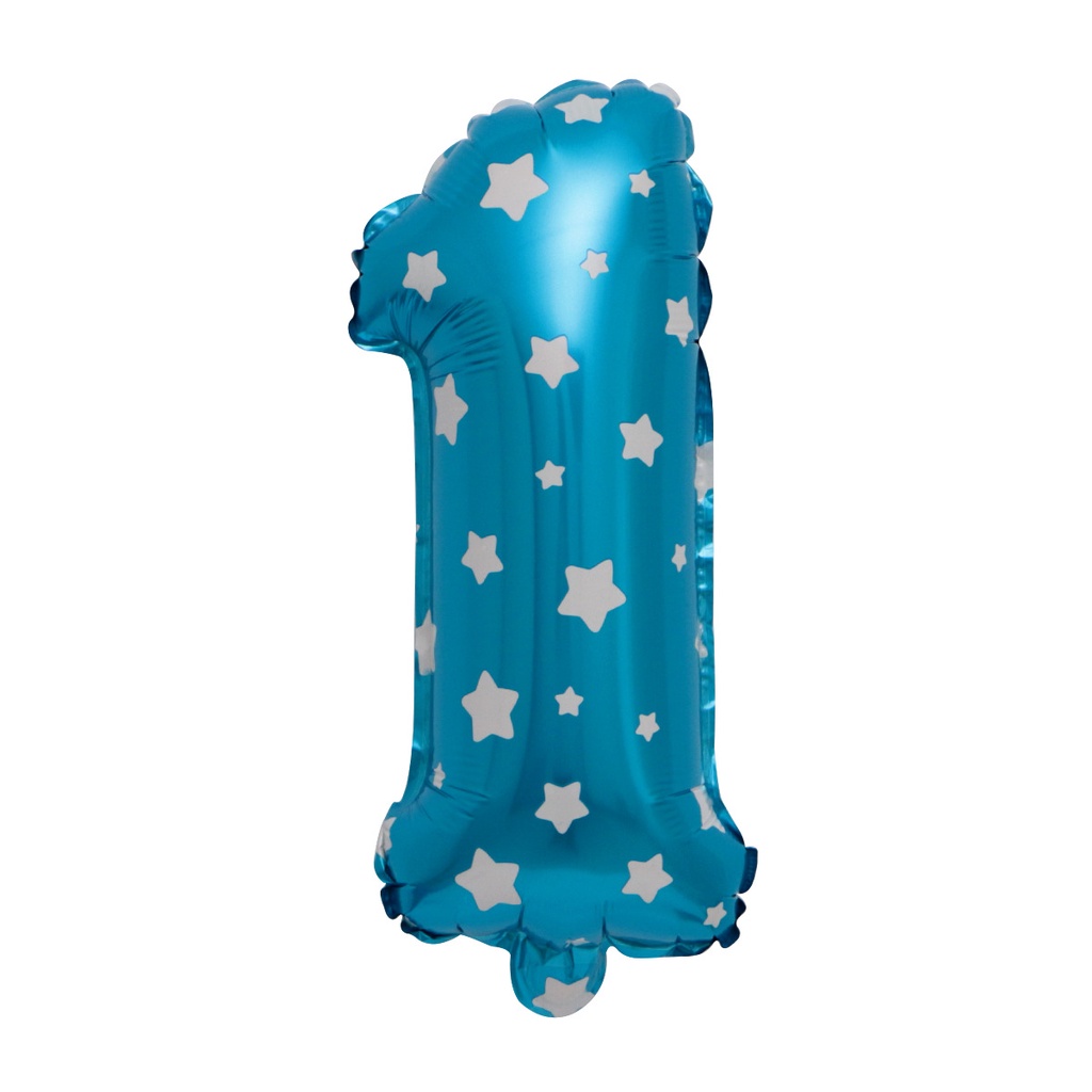 Bong bóng lá nhôm hình số 0-9 16 inch nhiều màu sắc dùng trang trí tiệc