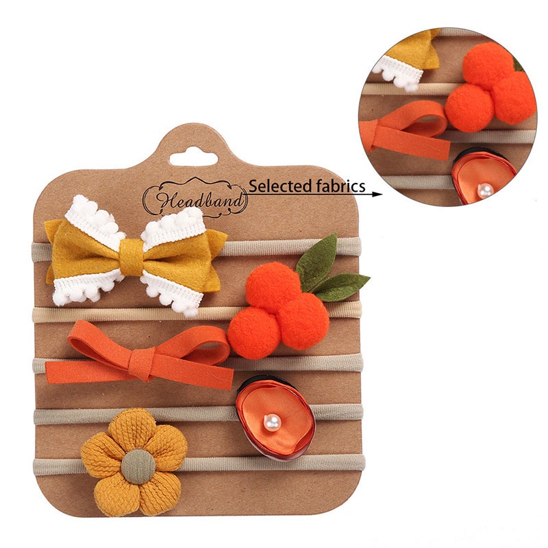 Set 5 băng đô mềm co giãn đáng yêu cho bé nhiều kiểu dáng tự chọn