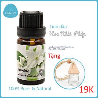 Tinh dầu hoa nhài (lài) Pháp Jasmine - 10ml (Tặng 1 lọ treo khuếch tán thủy tinh 19k)