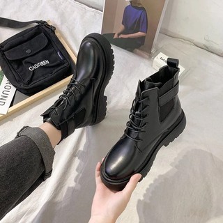 Boot ulzzang cổ thấp da siêu mềm đi êm chân