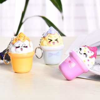 Squishy dẻo hình kem ốc quế dễ thương