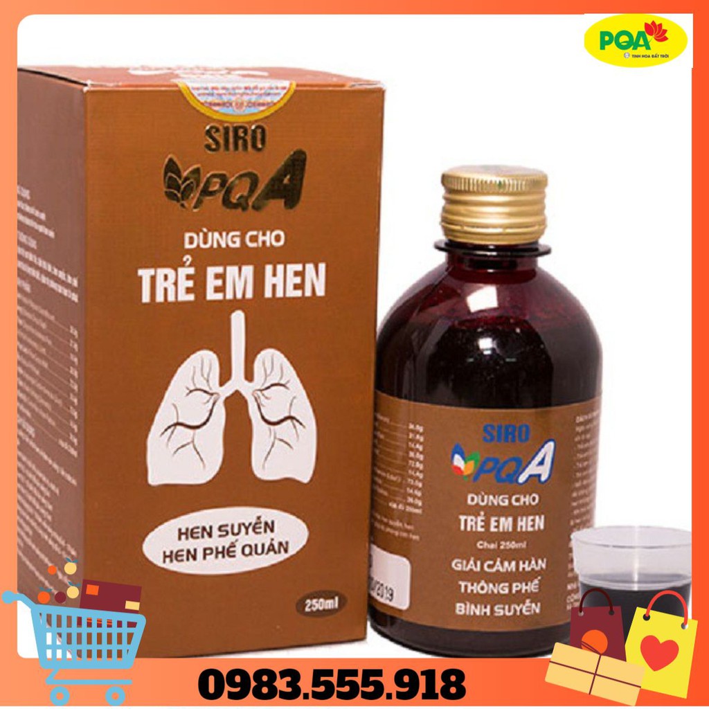 [PQA] SIRO HEN TRẺ EM -  trẻ em khó thở, thở khò khè, hen suyễn, hen phế quản, hen do dị ứng thời tiết, giúp dự phòng cơ