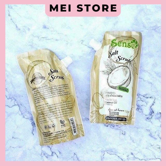 Muối Tắm Sense Salt Scrub Sữa Dừa &amp; A Bonne Milk Tẩy Tế Bào Chết Thái Lan 350G