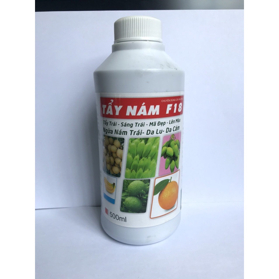 Phân Bón Lá Tẩy nám F18 HPO Chuyên dùng cho Chuối, Xoài Chai 500ML