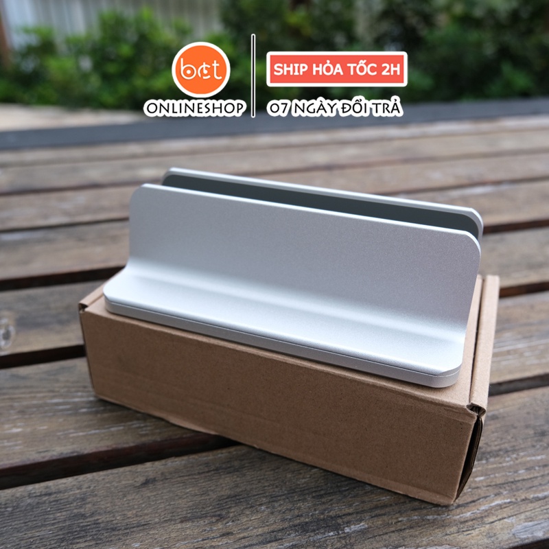 Giá đỡ kiêm đế dựng đứng Laptop Macbook máy tính bảng Ipad kim loại nguyên khối